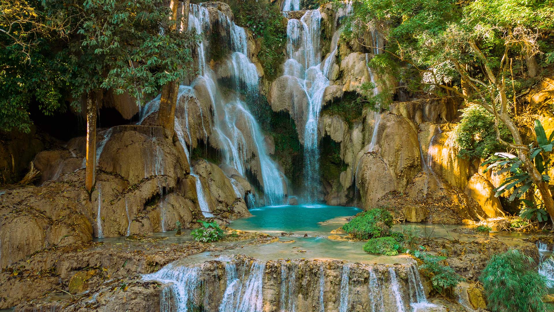 Cachoeiras de Kuang Si, Laos 