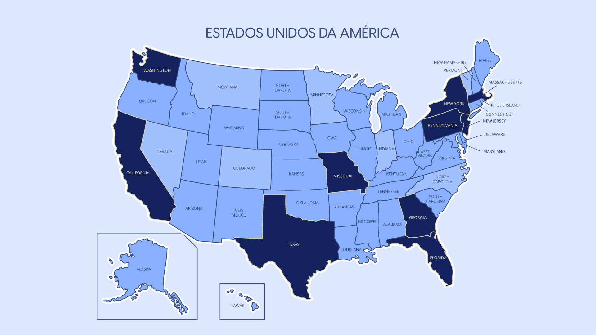 Onde os jogos acontecerão nos EUA